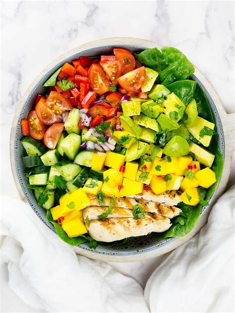 How does Mango Chicken Chop Salad fit into your Daily Goals - calories, carbs, nutrition